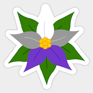 Pride Poinsettia Sticker